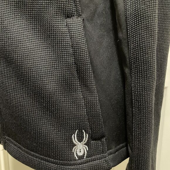 Spyder Encore Full Zip Fleece-Jacket Women's Small Black Lightweight - Picture 5 of 8